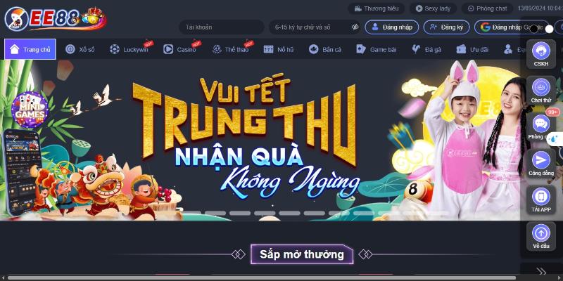 Sự kiện trung thu khuyến mãi ee88