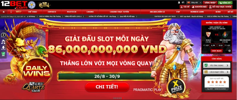 Nhà cái bắn cá 12BET