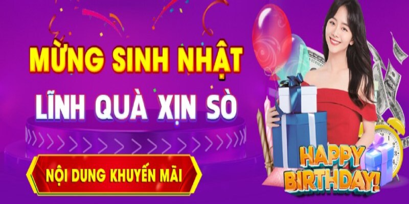 Thưởng sinh nhật dành cho hội viên 123B